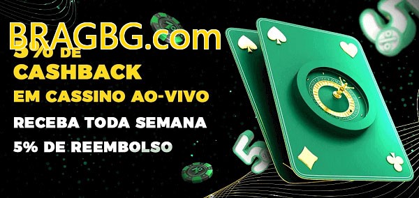 Promoções do cassino ao Vivo BRAGBG.com